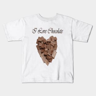 I love Chocolate Kids T-Shirt